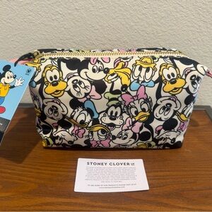NWT Stoney Clover Lane Disney Mickey & Friends Character Pouch Make Up Bag